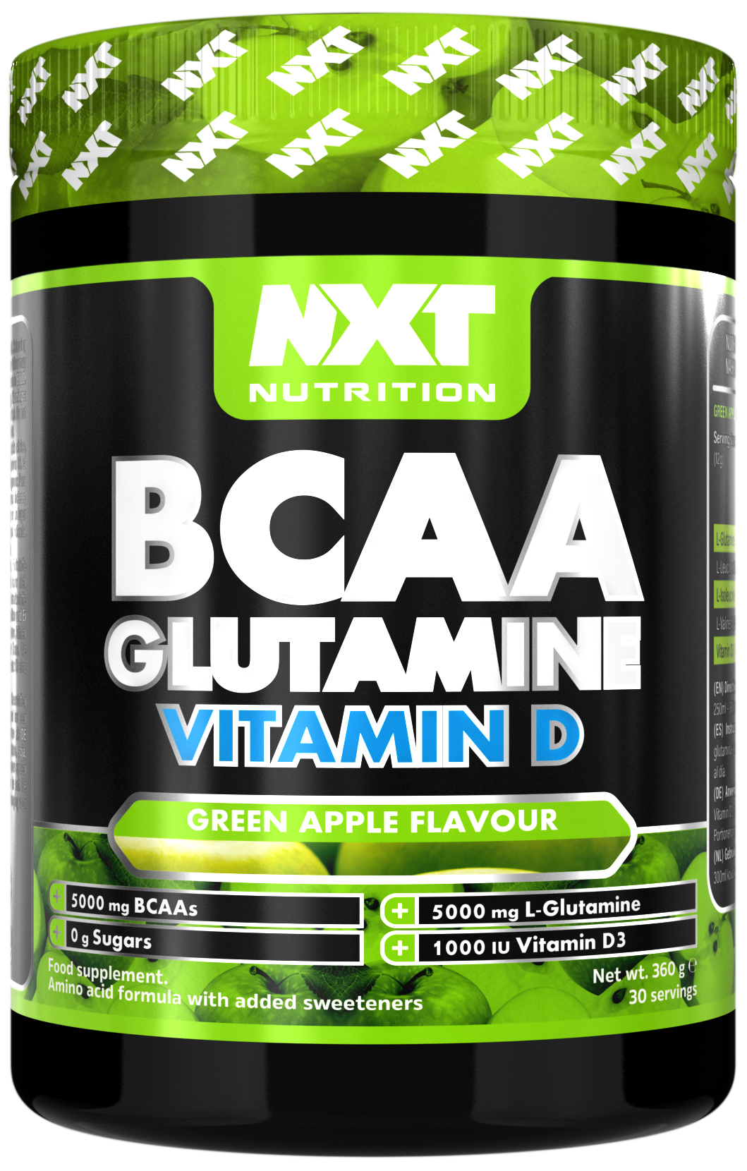 NXT Nutrition BCAA Glutamine Vit D 360g